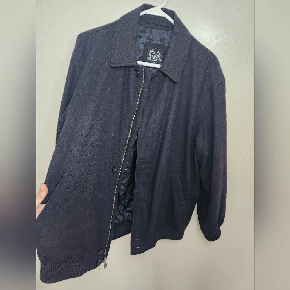Men's Jos. A Bank Black Jacket Sz Medium